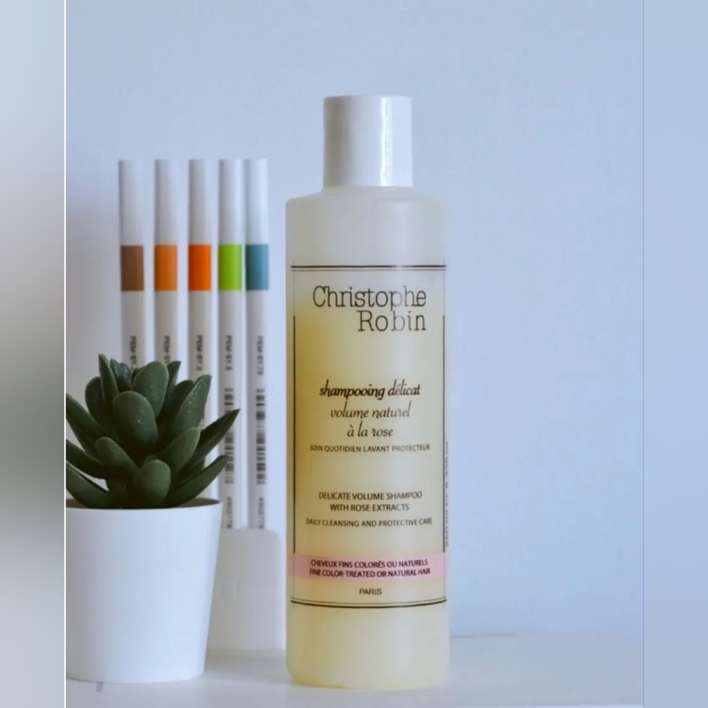 Christophe Robin Shampooing Délicat Volume Natural with Rose 250ml/ NWT